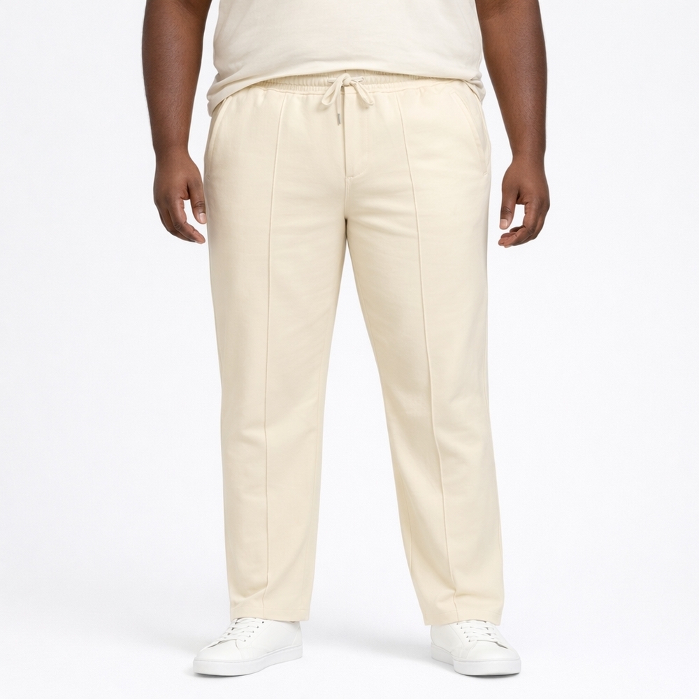 Amazon Essentials Men's Cream Drawstring Joggers … - image 1